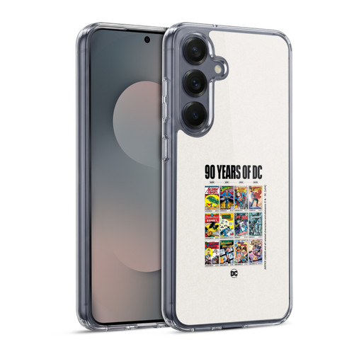 Justice League DC Comics 90th Anniversary Trinity Through Ages Soft Gel Case for Samsung Galaxy S25 & MagSafe