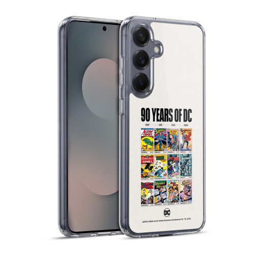 Justice League DC Comics 90th Anniversary Trinity Through Ages Soft Gel Case for Samsung Galaxy S25+ & MagSafe
