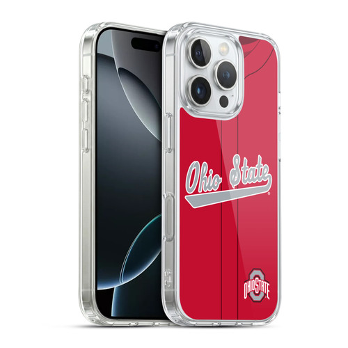 Ohio State University Jersey Baseball Away Soft Gel Case for Apple iPhone 16 Pro & MagSafe