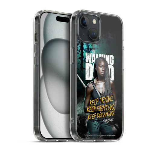 AMC The Walking Dead Season 9 Quotes Michonne Soft Gel Case for Apple iPhone 15 Plus & MagSafe