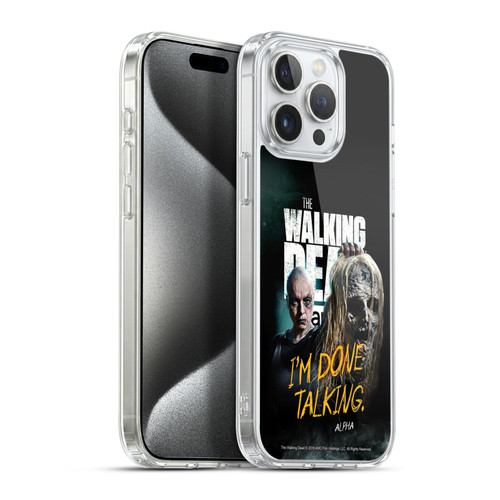 AMC The Walking Dead Season 9 Quotes Alpha Soft Gel Case for Apple iPhone 15 Pro Max & MagSafe