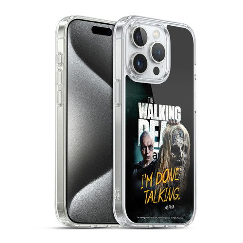 AMC The Walking Dead Season 9 Quotes Alpha Soft Gel Case for Apple iPhone 15 Pro & MagSafe