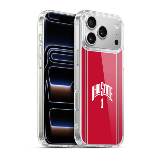 Ohio State University Jersey Basketball Home Soft Gel Case for Apple iPhone 17 Pro Max