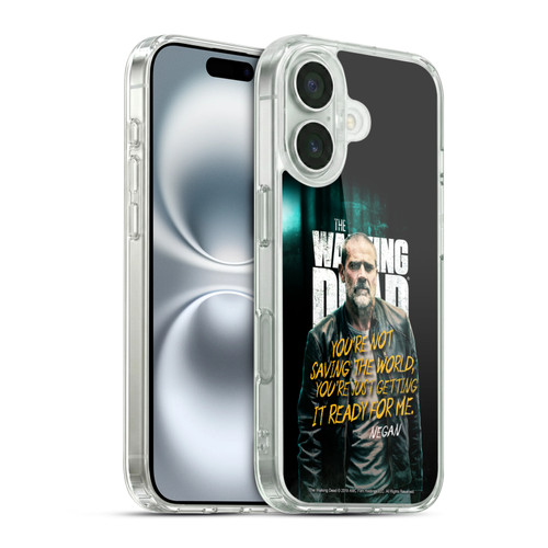 AMC The Walking Dead Season 9 Quotes Negan Soft Gel Case for Apple iPhone 16 & MagSafe