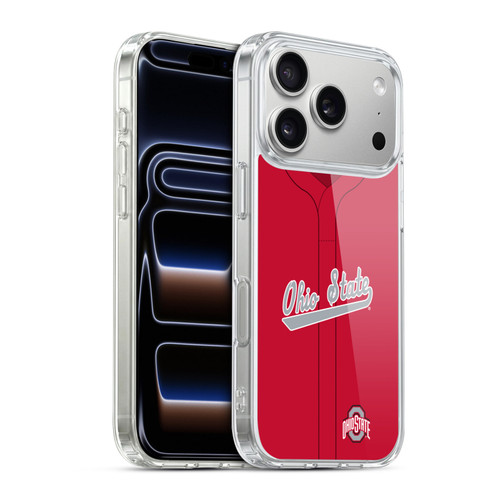 Ohio State University Jersey Baseball Away Soft Gel Case for Apple iPhone 17 Pro
