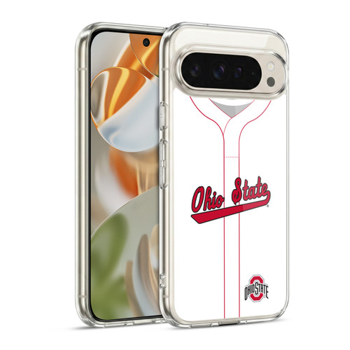 Ohio State University Jersey Baseball Home Soft Gel Case for Google Pixel 9 / Pixel 9 Pro