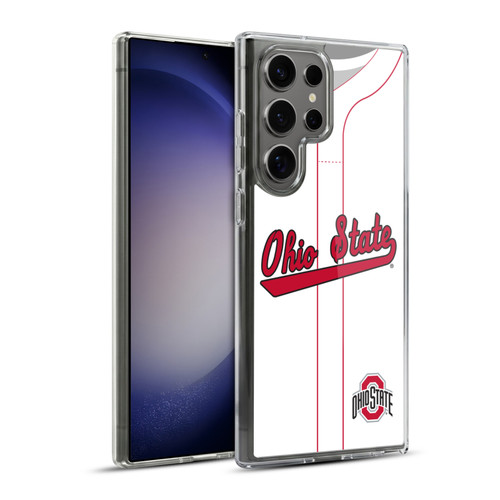 Ohio State University Jersey Baseball Home Soft Gel Case for Samsung Galaxy S23 Ultra 5G & MagSafe