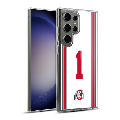 Ohio State University Jersey Football Away Soft Gel Case for Samsung Galaxy S23 Ultra 5G & MagSafe