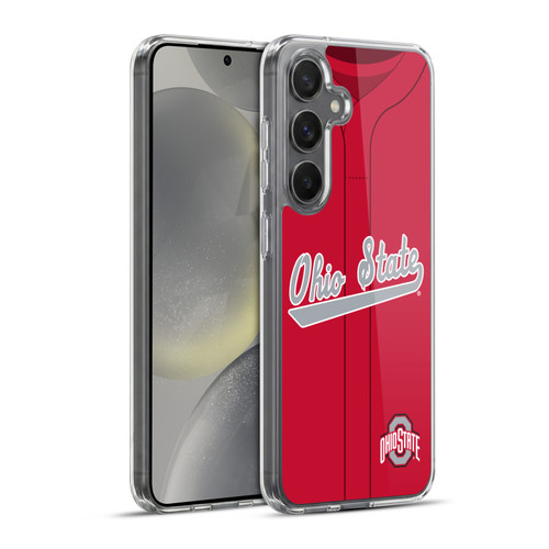 Ohio State University Jersey Baseball Away Soft Gel Case for Samsung Galaxy S24+ 5G & MagSafe