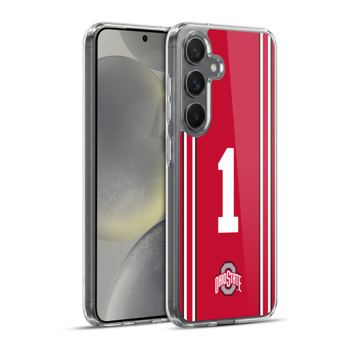 Ohio State University Jersey Football Home Soft Gel Case for Samsung Galaxy S24+ 5G & MagSafe