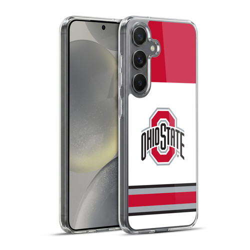 Ohio State University Jersey Hockey Home Soft Gel Case for Samsung Galaxy S24+ 5G & MagSafe