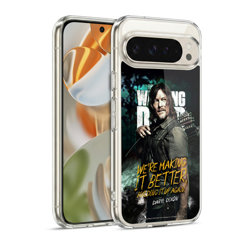 AMC The Walking Dead Season 9 Quotes Daryl Soft Gel Case for Google Pixel 9 / Pixel 9 Pro