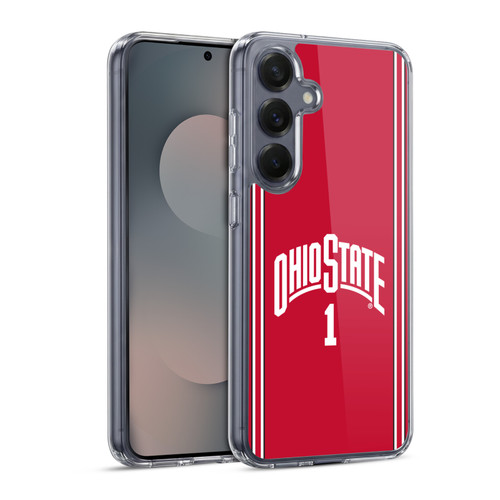 Ohio State University Jersey Basketball Home Soft Gel Case for Samsung Galaxy S25 & MagSafe