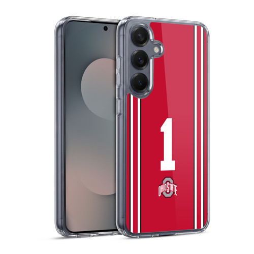 Ohio State University Jersey Football Home Soft Gel Case for Samsung Galaxy S25 & MagSafe
