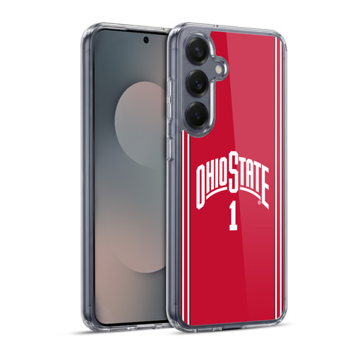 Ohio State University Jersey Basketball Home Soft Gel Case for Samsung Galaxy S25+ & MagSafe