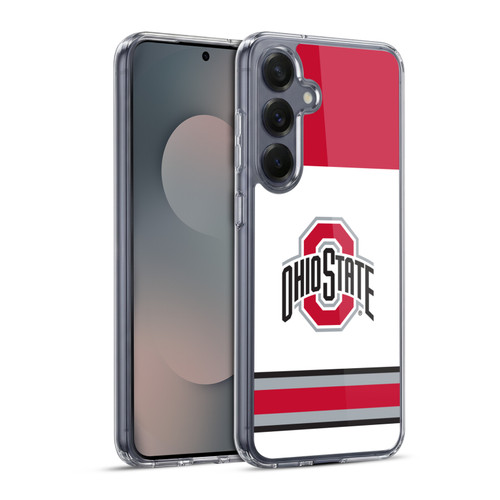 Ohio State University Jersey Hockey Home Soft Gel Case for Samsung Galaxy S25+ & MagSafe