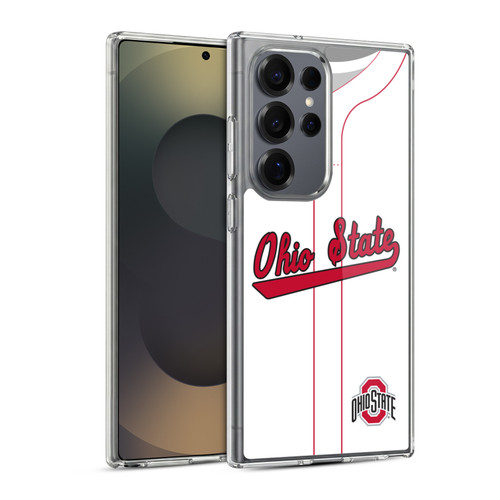Ohio State University Jersey Baseball Home Soft Gel Case for Samsung Galaxy S25 Ultra & MagSafe