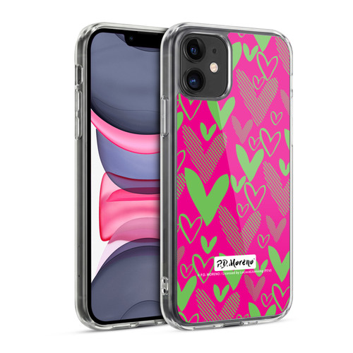 P.D. Moreno Patterns Hearts 1 Soft Gel Case for Apple iPhone 11