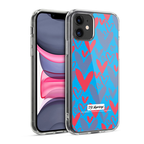 P.D. Moreno Patterns Hearts 2 Soft Gel Case for Apple iPhone 11
