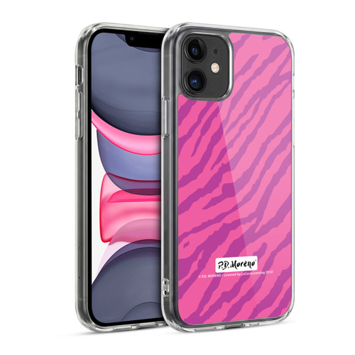 P.D. Moreno Patterns Pink Zebra Soft Gel Case for Apple iPhone 11