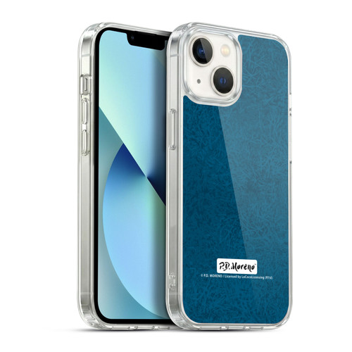 P.D. Moreno Patterns Teal Soft Gel Case for Apple iPhone 13