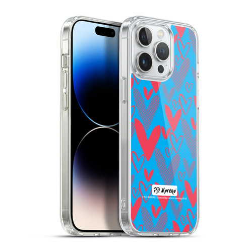 P.D. Moreno Patterns Hearts 2 Soft Gel Case for Apple iPhone 13 Pro Max & MagSafe