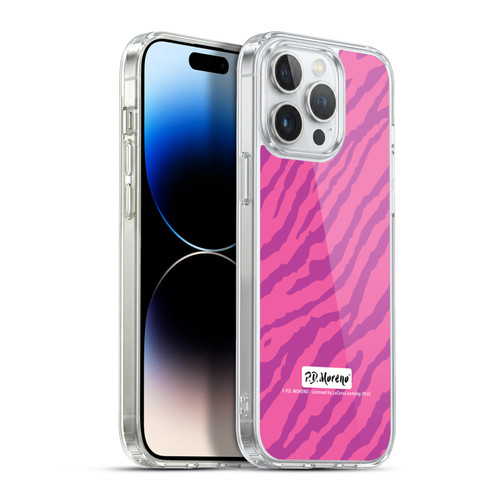 P.D. Moreno Patterns Pink Zebra Soft Gel Case for Apple iPhone 13 Pro Max & MagSafe