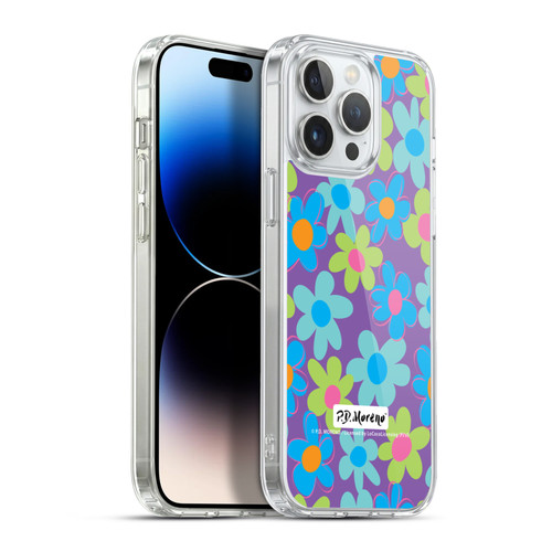P.D. Moreno Patterns Purple Soft Gel Case for Apple iPhone 13 Pro Max & MagSafe
