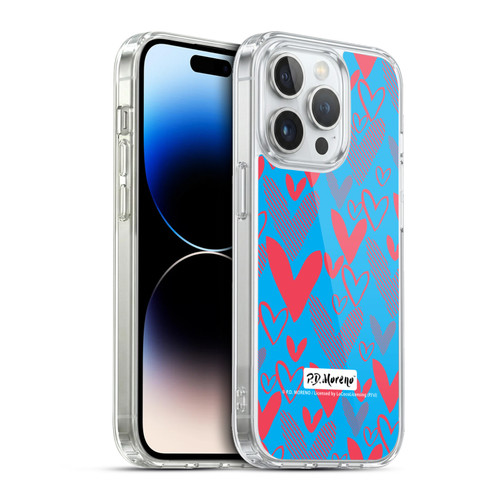 P.D. Moreno Patterns Hearts 2 Soft Gel Case for Apple iPhone 13 Pro & MagSafe