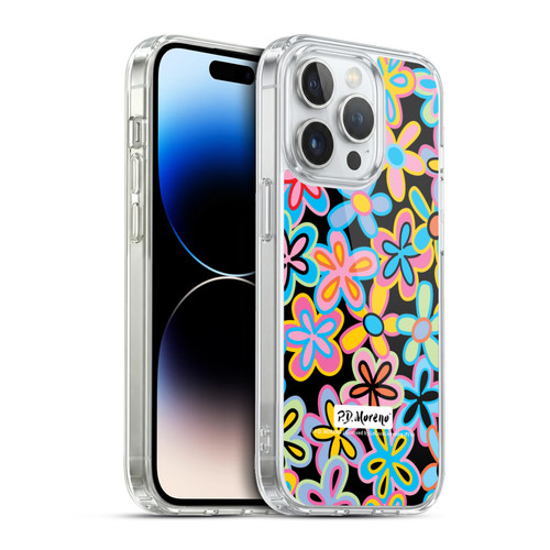 P.D. Moreno Patterns Retro Flowers Soft Gel Case for Apple iPhone 13 Pro & MagSafe