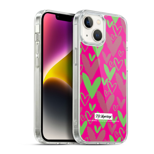 P.D. Moreno Patterns Hearts 1 Soft Gel Case for Apple iPhone 14