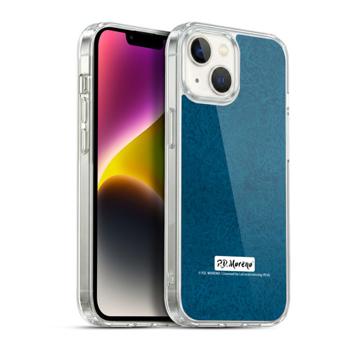 P.D. Moreno Patterns Teal Soft Gel Case for Apple iPhone 14