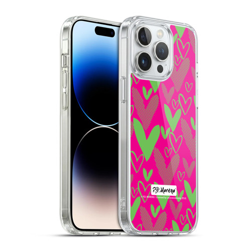 P.D. Moreno Patterns Hearts 1 Soft Gel Case for Apple iPhone 14 Pro Max & MagSafe