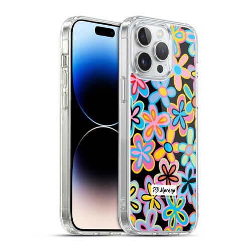 P.D. Moreno Patterns Retro Flowers Soft Gel Case for Apple iPhone 14 Pro Max & MagSafe