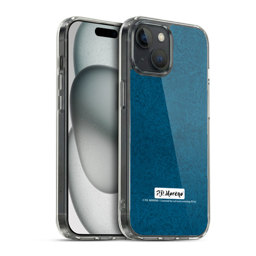 P.D. Moreno Patterns Teal Soft Gel Case for Apple iPhone 15 & MagSafe