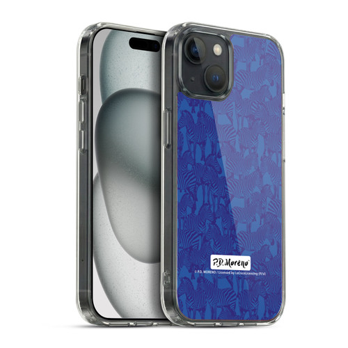P.D. Moreno Patterns Zebra Soft Gel Case for Apple iPhone 15 Plus & MagSafe