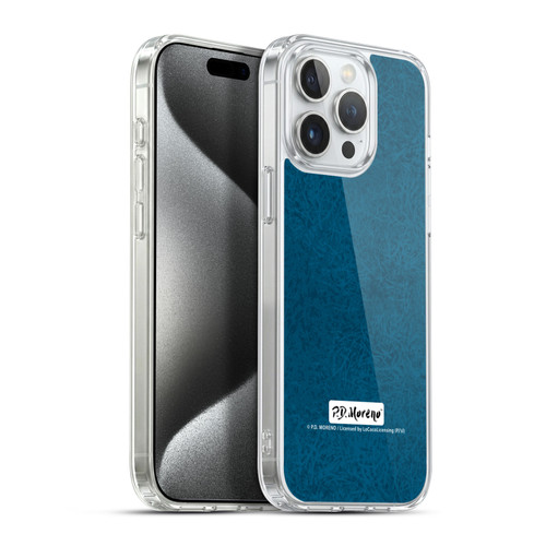 P.D. Moreno Patterns Teal Soft Gel Case for Apple iPhone 15 Pro Max & MagSafe