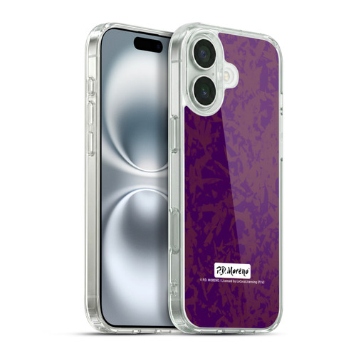 P.D. Moreno Patterns Violet Soft Gel Case for Apple iPhone 16 Plus & MagSafe