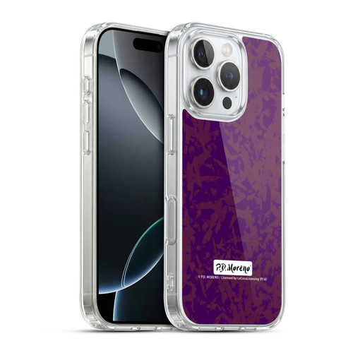 P.D. Moreno Patterns Violet Soft Gel Case for Apple iPhone 16 Pro & MagSafe
