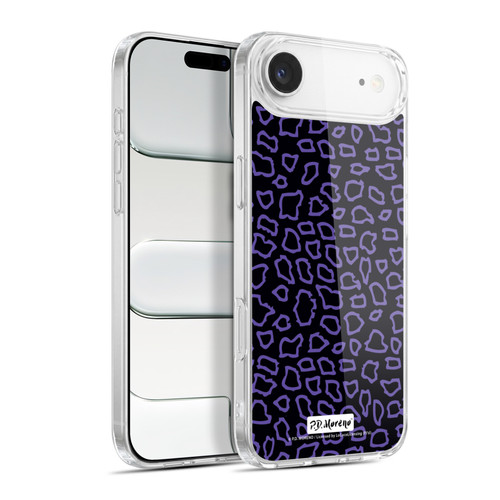 P.D. Moreno Patterns Black Purple Soft Gel Case for Apple iPhone 17 Air
