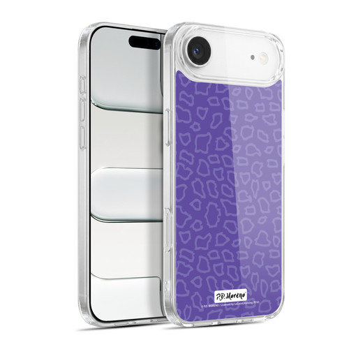 P.D. Moreno Patterns Purple Leopard Soft Gel Case for Apple iPhone 17 Air