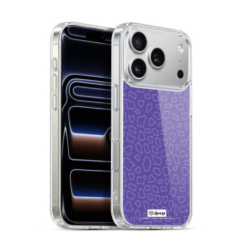 P.D. Moreno Patterns Purple Leopard Soft Gel Case for Apple iPhone 17 Pro