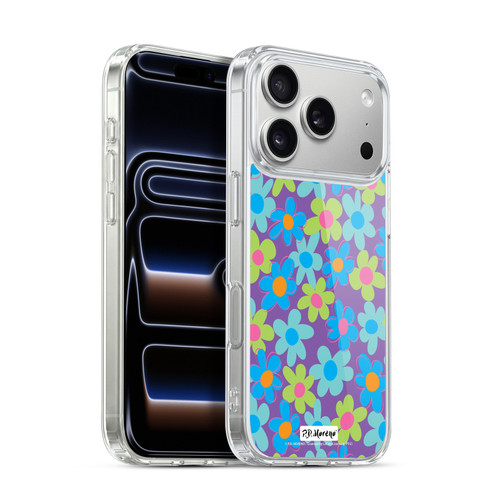 P.D. Moreno Patterns Purple Soft Gel Case for Apple iPhone 17 Pro