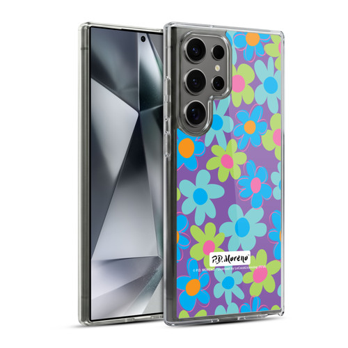 P.D. Moreno Patterns Purple Soft Gel Case for Samsung Galaxy S24 Ultra 5G & MagSafe
