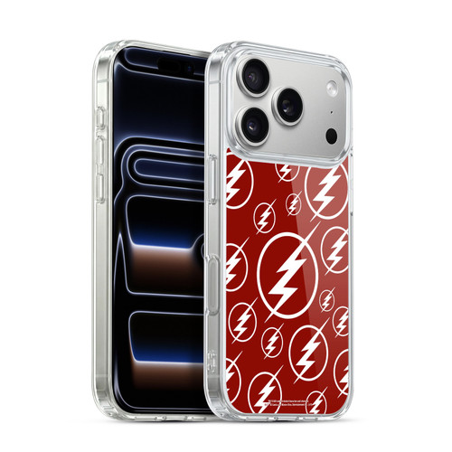 The Flash TV Series Logos Pattern Soft Gel Case for Apple iPhone 17 Pro