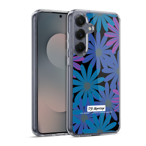 P.D. Moreno Patterns Midnight Daisies Soft Gel Case for Samsung Galaxy S25 & MagSafe