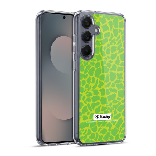P.D. Moreno Patterns Lime Green Soft Gel Case for Samsung Galaxy S25+ & MagSafe
