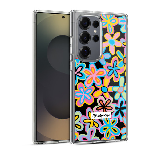 P.D. Moreno Patterns Retro Flowers Soft Gel Case for Samsung Galaxy S25 Ultra & MagSafe