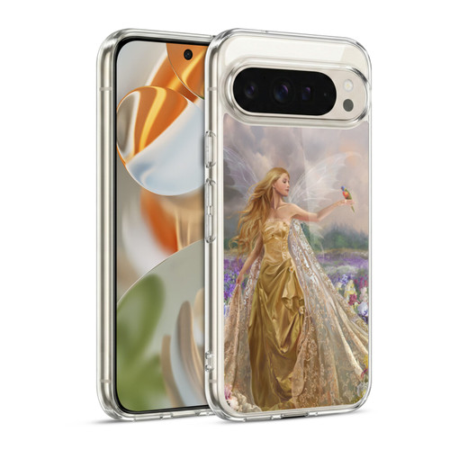 Nene Thomas Deep Forest Gold Angel Fairy With Bird Soft Gel Case for Google Pixel 9 / Pixel 9 Pro