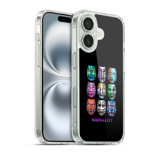 WWE Jeff Hardy Graphics Abstractivate Soft Gel Case for Apple iPhone 16 & MagSafe